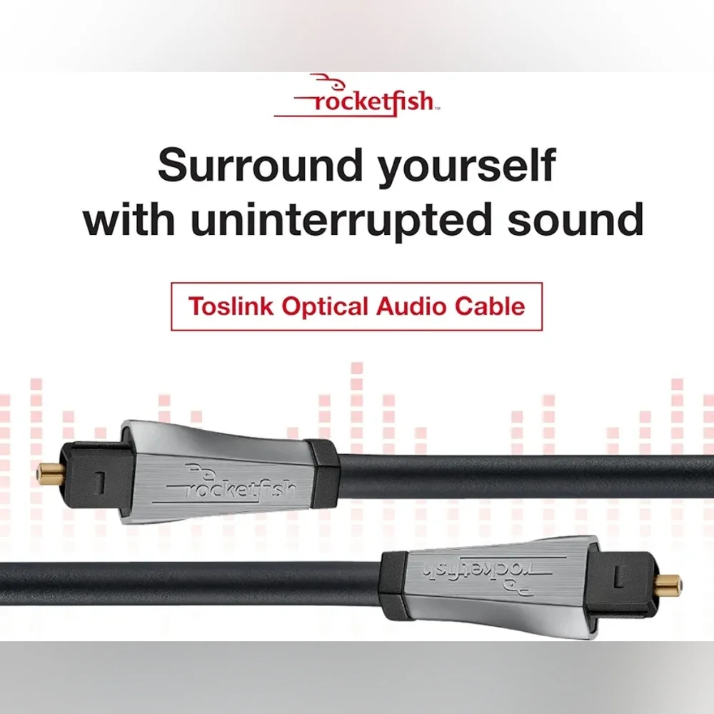 Rocketfish 4ft Digital Optical Audio Cable